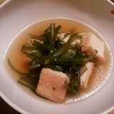 5分で完成！簡単☆茎わかめと厚揚げの煮浸し